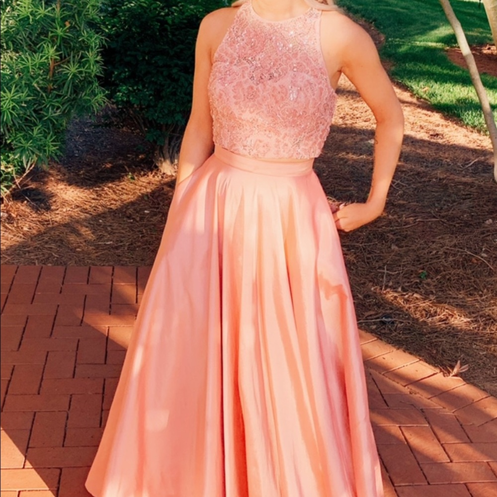 Sherri hill two piece prom dress